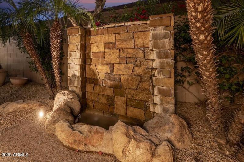 Tranquil Outdoor Waterfall