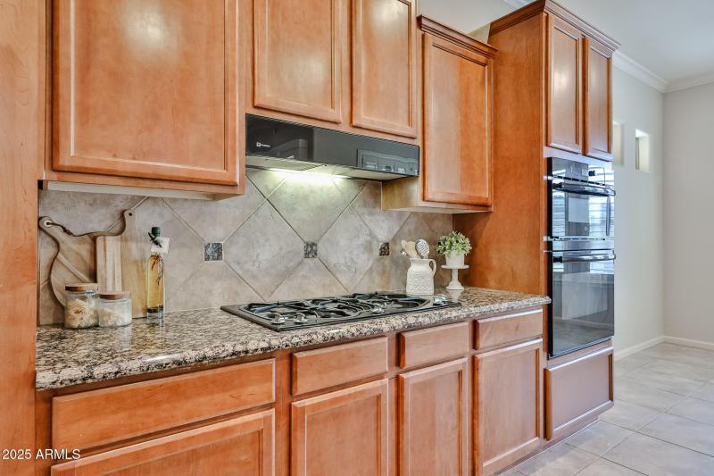 Gas Cooktop and Double Wall Ovens