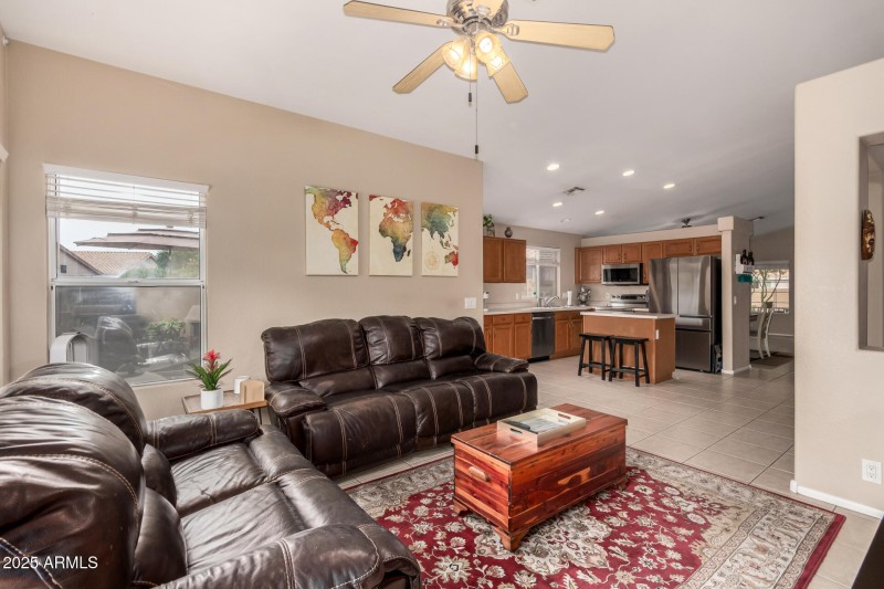 Open Concept Kitchen to Family Room