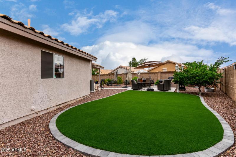 Turf Installed in Backyard
