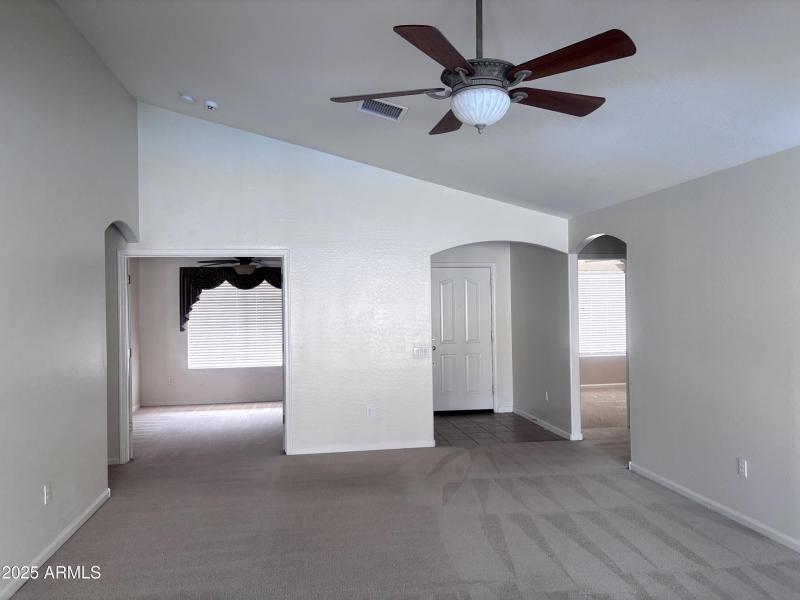 Living Room View Toard Front Door