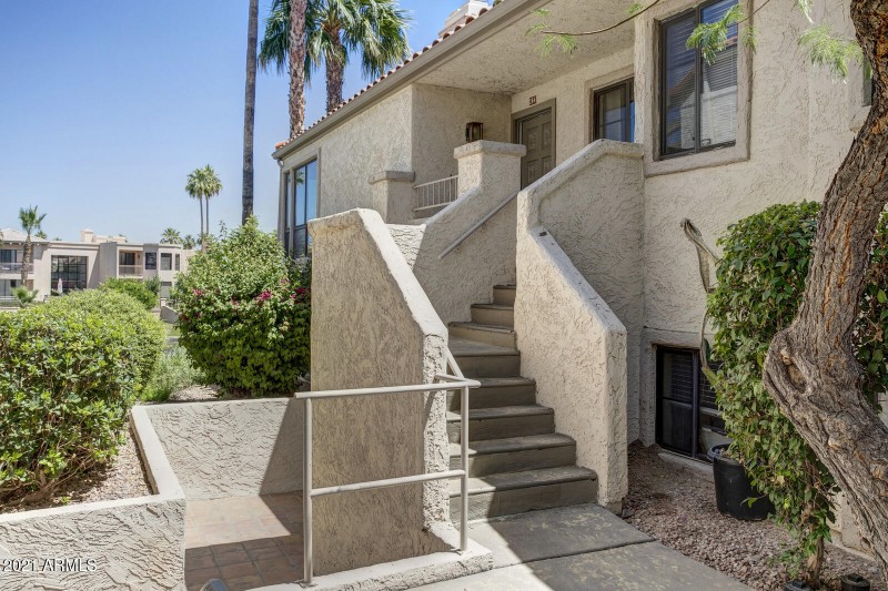 Private stairs to #264