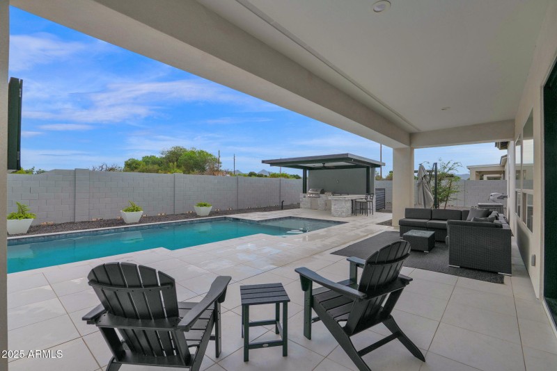 Pool and gazebo