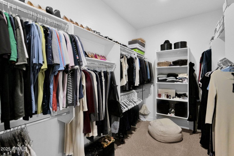 Primary closet
