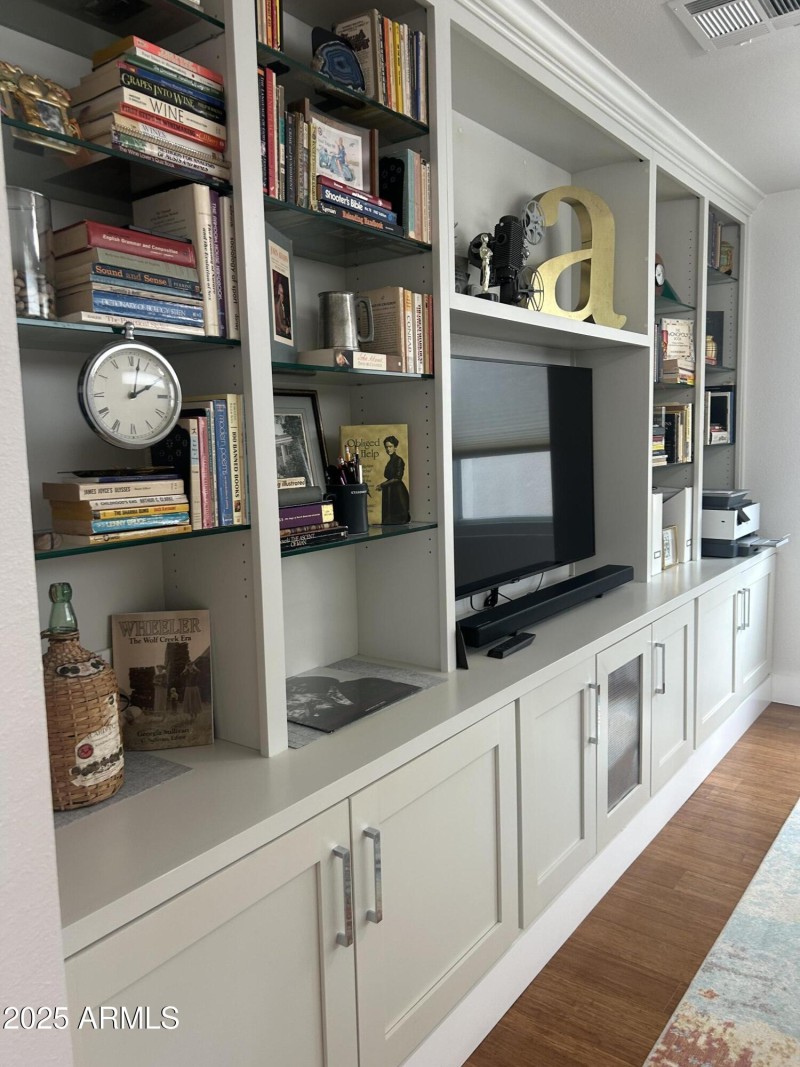 BEAUTIFUL CABINETS IN TV ROOM