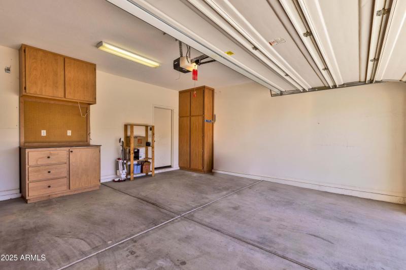 2 Car Garage with Workshop area