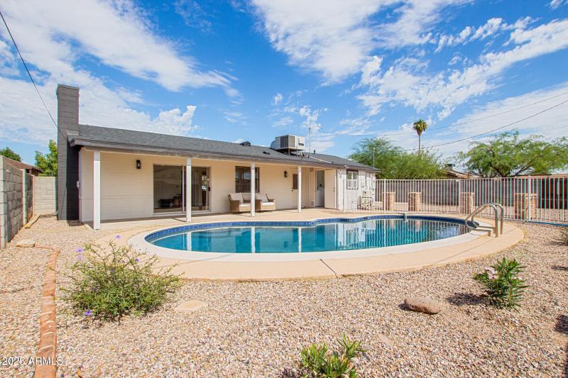 Back Yard Pool and Home