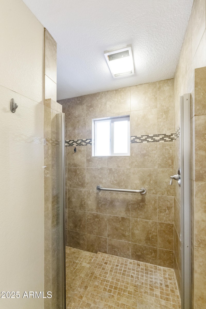 Primary walk-in shower