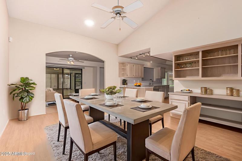 Virtually Staged Dining Area