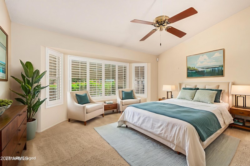 Virtually Staged Primary Bedroom