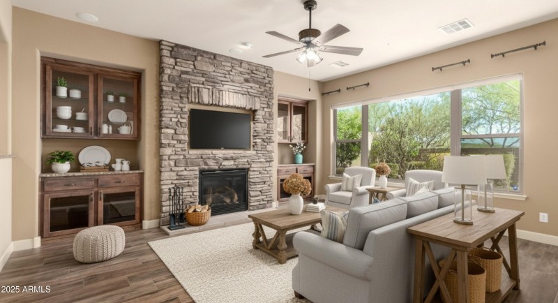 Family Room Virtual Staged