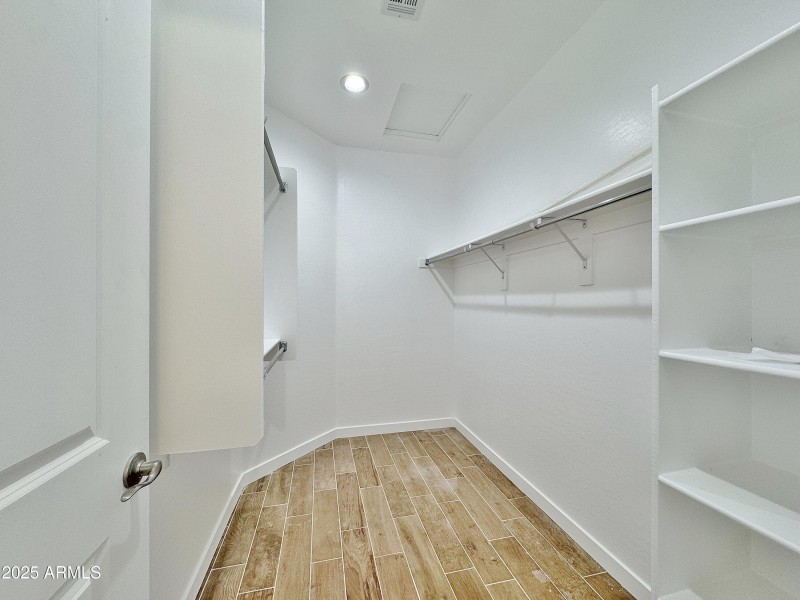 Master closet w/shelving