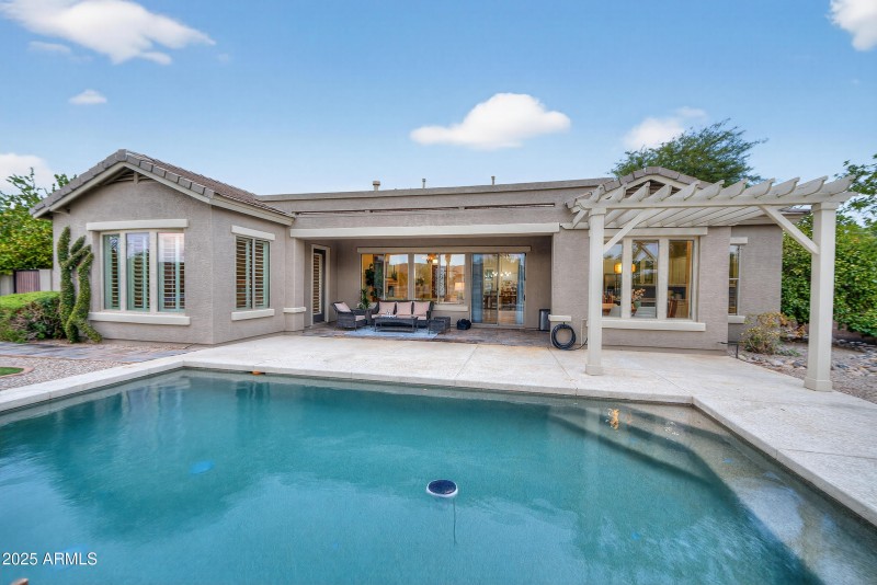 Pool and covered patio
