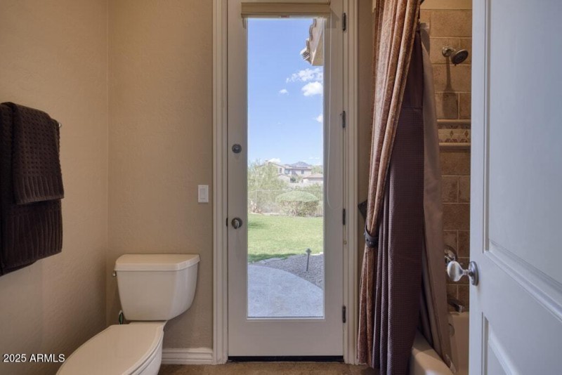 Poolside Bathroom Shower