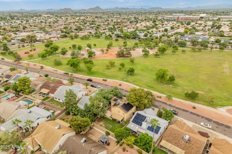 Aerial view showing park 1