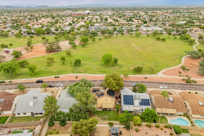 Aerial view showing park 2