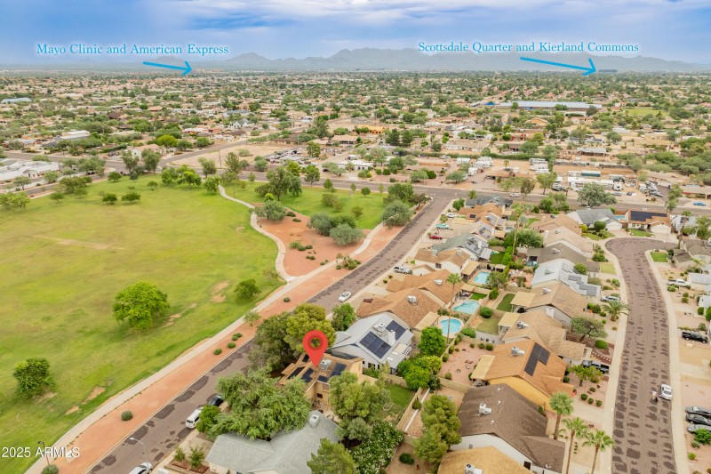 Aerial view showing park 3