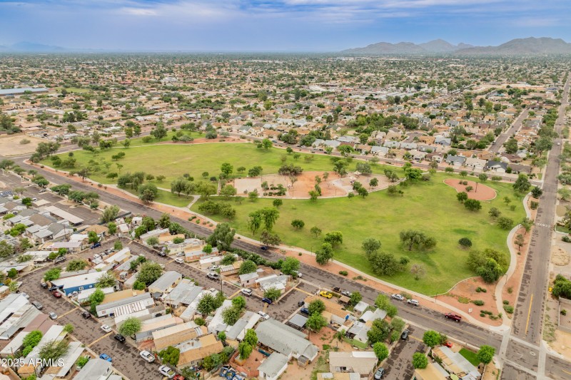 Aerial view showing park 5
