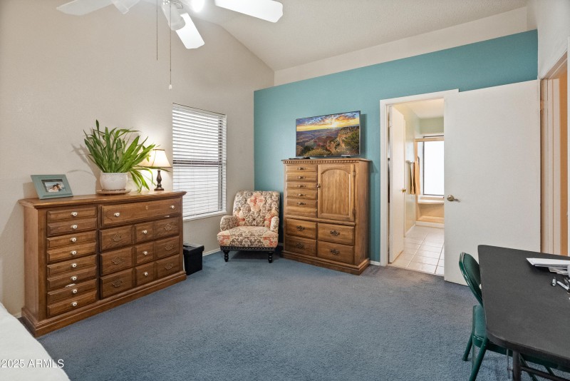 Primary Bedroom facing bathroom