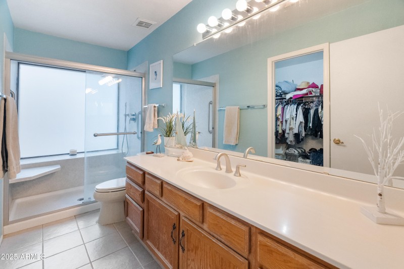 Primary bathroom - upgraded shower