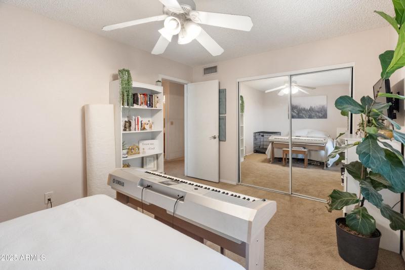 Bedroom 2 facing closet