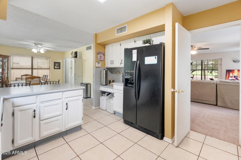 Kitchen facing Living Room