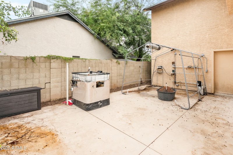 West side Slab - Backyard