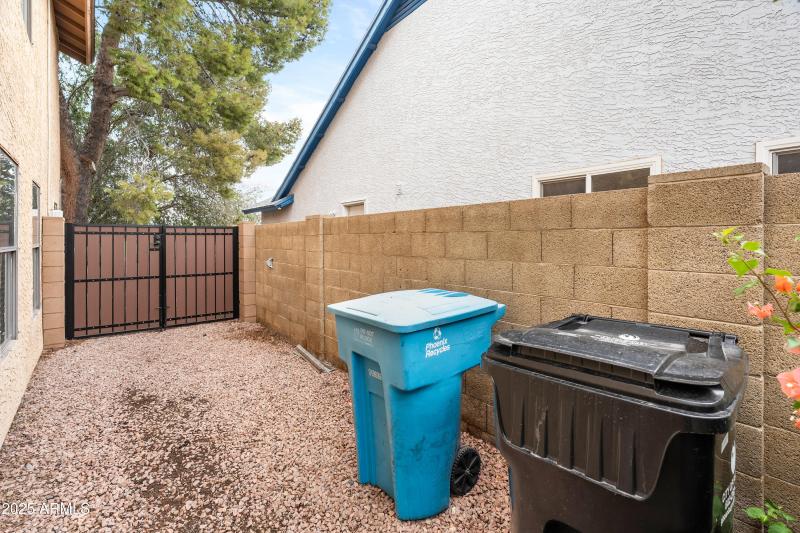 E side of home - Backyard