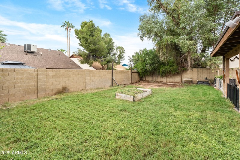 Backyard facing west
