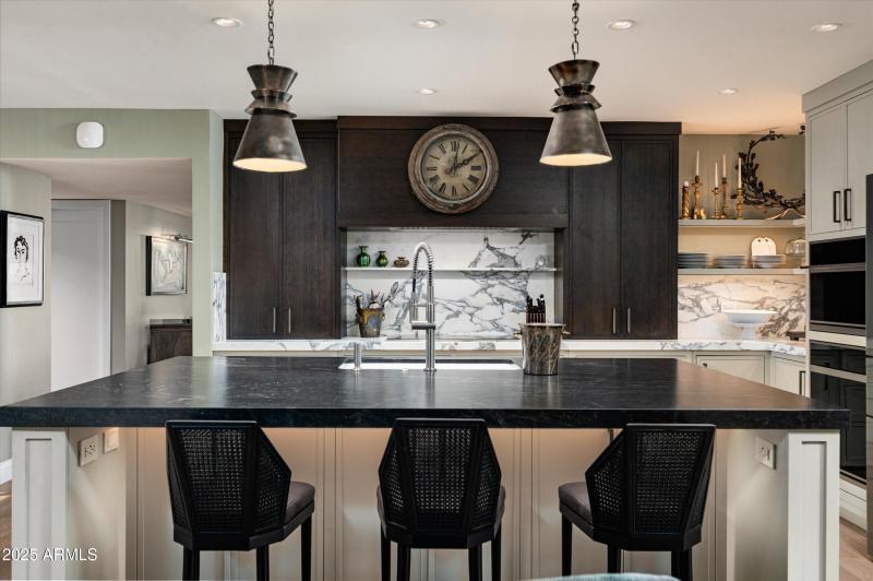 Leathered Black Granite Island