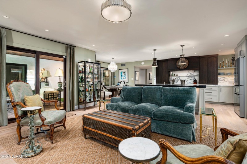 Easy Flow from Kitchen to Living