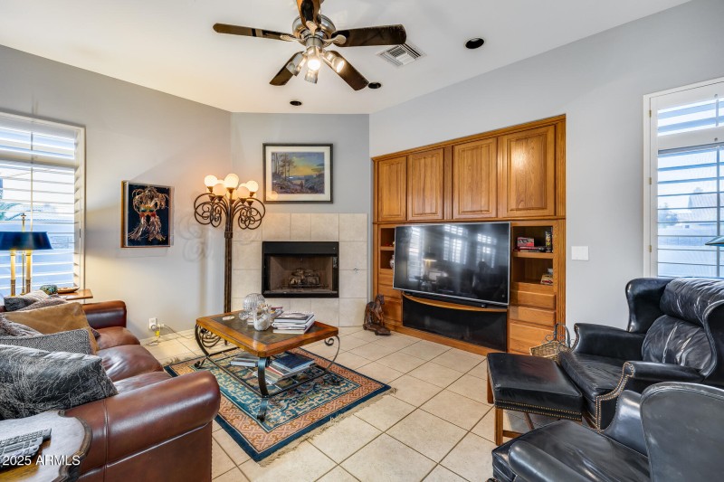 Great Room & fireplace