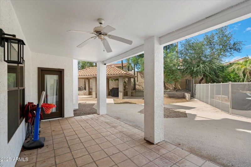 Covered patio