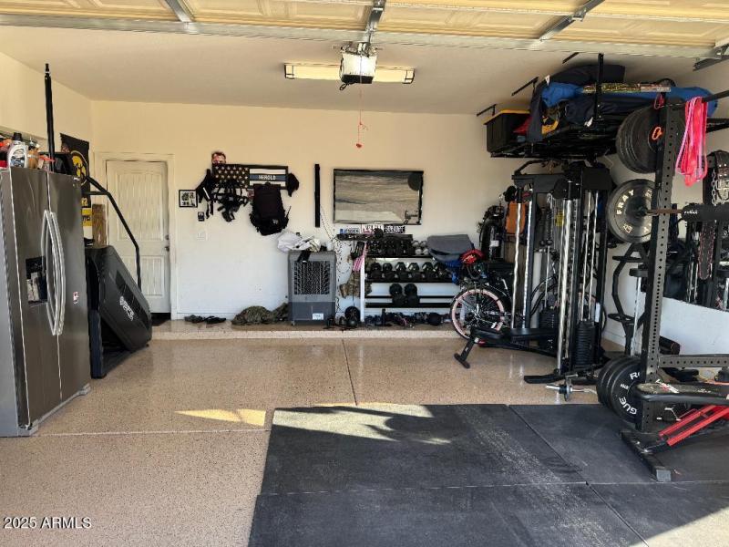garage with epoxy