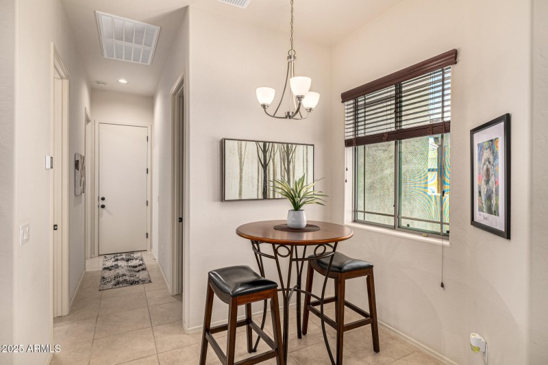 Informal dining area