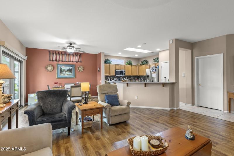 Living Room View to Dining Area