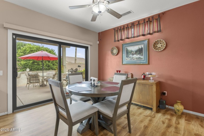 Dining Area to Patio