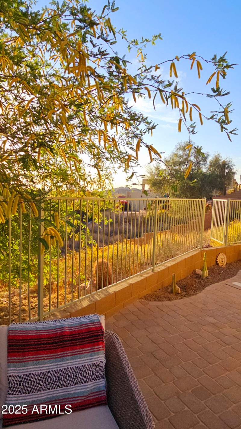 Great lighting while on patio