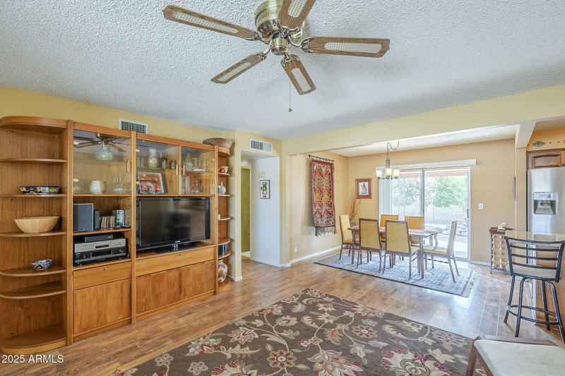 Living Room Open to Dining Area