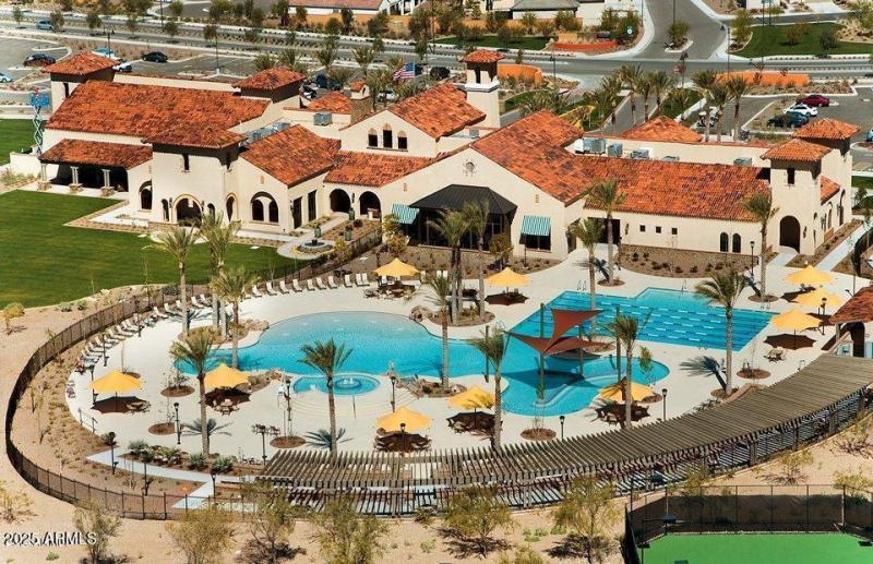 Sage Center and pool from above