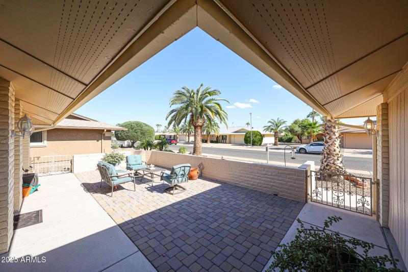 Entertain on your paved courtyard!