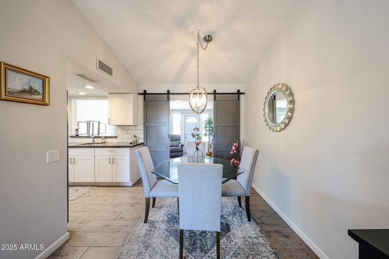 Dining room leading to Arizona room