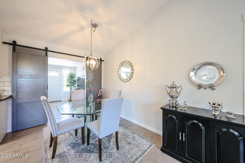 Barn door to Arizona room