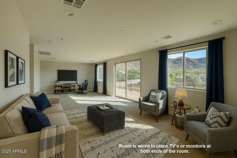 Upper Level Bonus Room Virtually staged