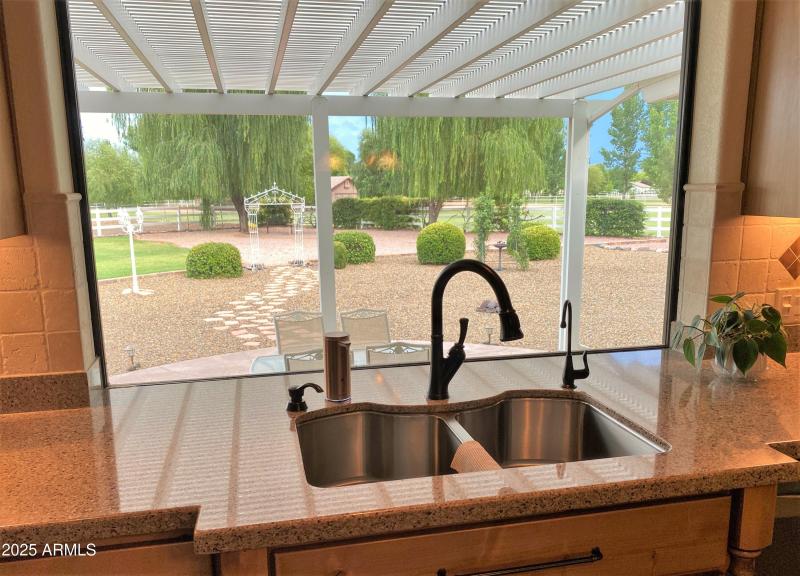 Over looking back yard