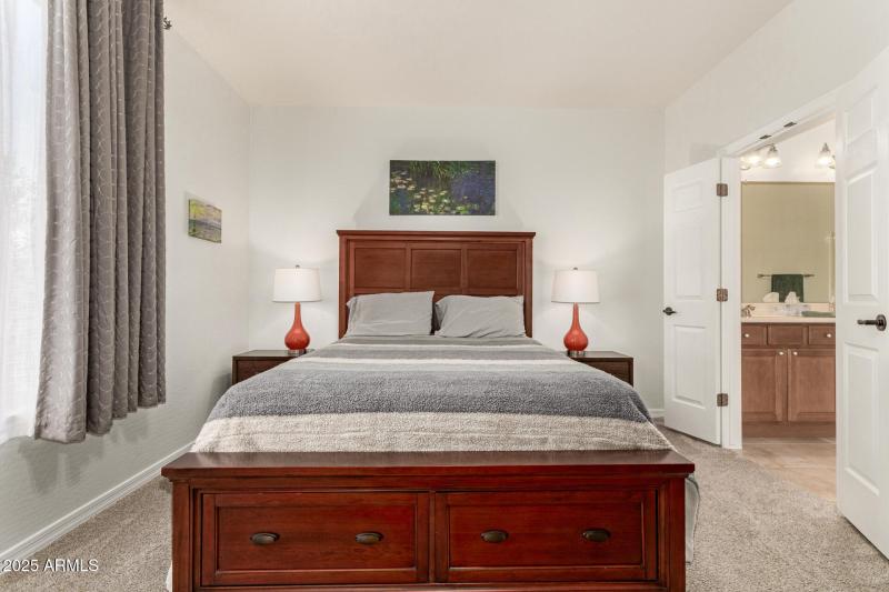 double door access to ensuite bath