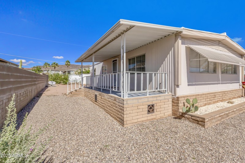 Front Porch with the yard