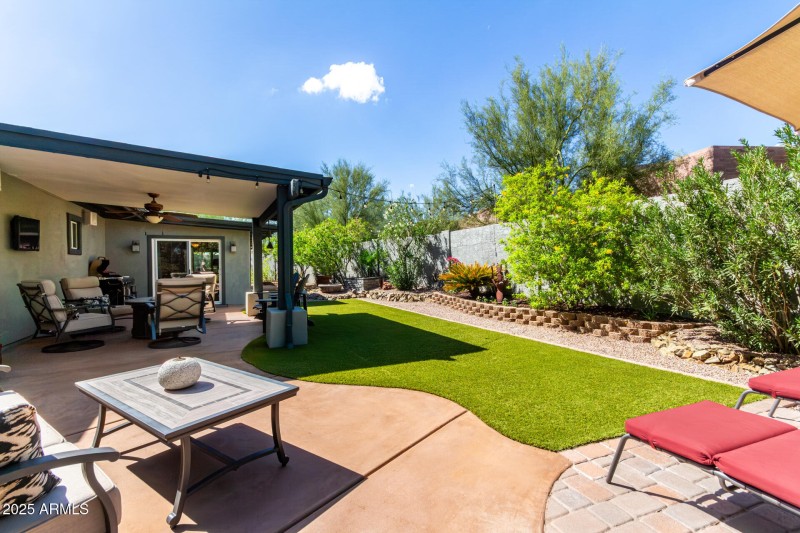 North Facing Backyard