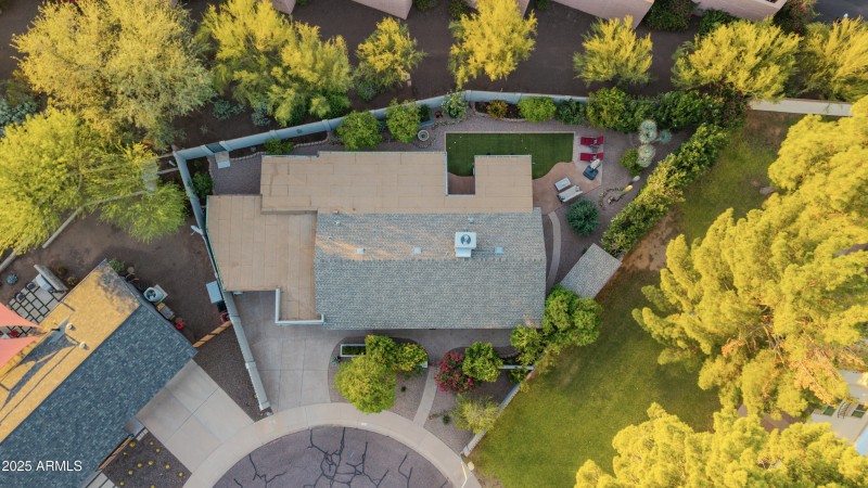Aerial view to the North