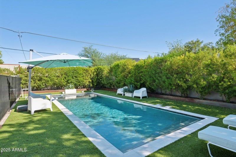 Dreamy custom pool + flush spa